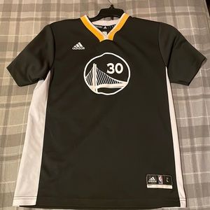 Stephen Curry Adidas NBA Golden State Warriors Black Jersey Boys Large